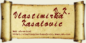 Vlastimirka Kasalović vizit kartica